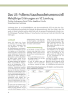 Das US-Pollenschlauchwachstumsmodell