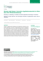 Brushing vs. airblasting. A windless innovative application technology in viticulture