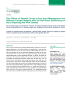 The effects of several forms of leaf area management and canopy heights with vertical shoot positioning on berry ripening and wine quality