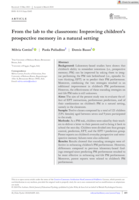 From the lab to the classroom: Improving children's prospective memory in a natural setting