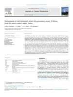 Determinants of environmental, social and governance scores: Evidence from the electric power supply chains&nbsp;