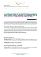 Digital Education between Democratic and Inclusive Opportunities in the Years around the Covid-19 Pandemic: Impulses from Selected Articles from Italian Educational Journals