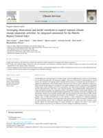 Leveraging observations and model reanalyses to support regional climate change adaptation activities: An integrated assessment for the Marche Region, Central Italy