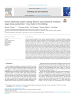Factors influencing window opening behavior and mechanical ventilation usage during summertime: A case study in UK dwellings