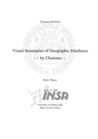 Visual summaries of geographic databases by chorems