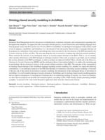 Ontology-based security modeling in ArchiMate