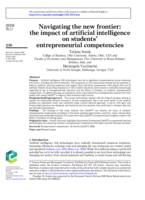 Navigating the new frontier: The impact of Artificial Intelligence on students’ entrepreneurial competencies
