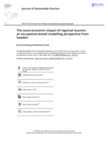 The socio-economic impact of regional tourism: an occupation-based modelling perspective from Sweden