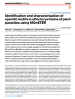 Identification and characterization of specific motifs in effector proteins of plant parasites using MOnSTER