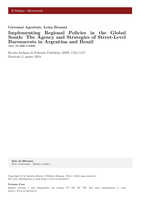 Implementing Regional Migration Policies in the Global South: The agency and strategies of street-level bureaucrats in Argentina and Brazil