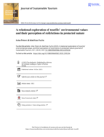 A relational exploration of tourists’ environmental values and their perception of restrictions in protected nature