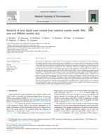 Retrieval of snow liquid water content from radiative transfer model, field data and PRISMA satellite data