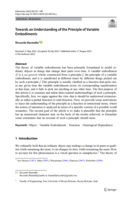 Towards an Understanding of the Principle of Variable Embodiments