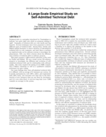 A Large-Scale Empirical Study on Self-Admitted Technical Debt