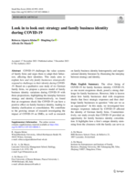 Look in to look out: Strategy and family business identity during Covid-19