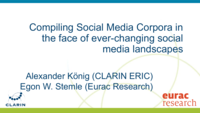 Compiling Socia Media Corpora in the Face of Ever-Changing Social Media Landscapes: A Focus on Reusability