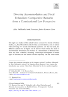 Diversity Accommodation and Fiscal Federalism: Comparative Remarks from a Constitutional Law Perspective