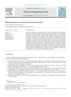 Relating behaviour of data-aware process models