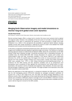 Merging Earth Observation imagery and model simulations to monitor long-term global snow cover dynamics