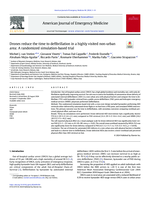 Drones reduce the time to defibrillation in a highly visited non-urban area: A randomized simulation-based trial