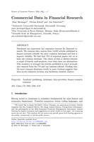 Commercial data in financial research