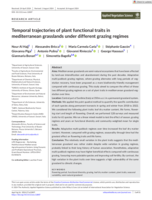 Temporal trajectories of plant functional traits in Mediterranean grasslands under different grazing regimes