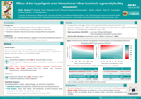 Effects of diet-by-polygenic score interaction on kidney function in a healthy population sample