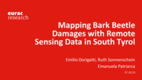 Mapping Bark Beetle Damages with Remote Sensing Data in South Tyrol