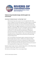 Walkstorming: Embodied design with/through/in the environment