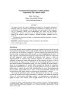 Documentazione linguistica e ultimi parlanti: l’esperienza con i dialetti walser
