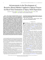 Advancements in the Development of Resistive-Based Method Applied to Optical Tracers for Real-Time Estimation of Spray Drift Deposition