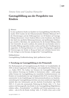 Ganztagsbildung aus der Perspektive von Kindern