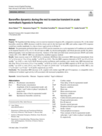 Baroreflex dynamics during the rest to exercise transient in acute normobaric hypoxia in humans