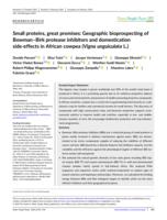 Small proteins, great promises: Geographic bioprospecting of Bowman-Birk protease inhibitors and domestication side-effects in African cowpea (Vigna unguiculata L.)