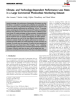 Climate and Technology Dependent Performance Loss Rates in a Large Commercial PV Monitoring Dataset