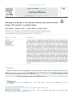 Meaning is in the eye of the beholder: Reconciling business model design with customer meaning-making