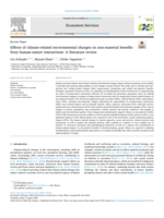 Effects of climate-related environmental changes on non-material benefits from human-nature interactions: A literature review