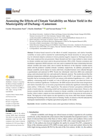 Assessing the Effects of Climate Variability on Maize Yield in the Municipality of Dschang—Cameroon