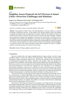 Neighbor Aware Protocols for IoT Devices in Smart Cities: Overview, Challenges and Solutions