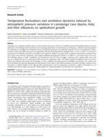 Temperature fluctuations and ventilation dynamics induced by atmospheric pressure variations in Lamalunga Cave (Apulia, Italy) and their influences on speleothem growth