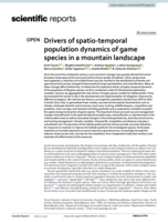 Drivers of spatio-temporal population dynamics of game species in a mountain landscape
