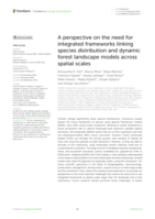A perspective on the need for integrated frameworks linking species distribution and dynamic forest landscape models across spatial scales