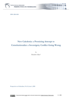New Caledonia: a Promising Attempt to Constitutionalize a Sovereignty Conflict Going Wrong