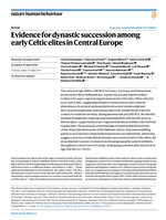 Evidence for dynastic succession among early Celtic elites in Central Europe