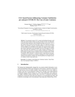 UGC-Based Factors Influencing Customer Satisfaction Pre and Post COVID-19: The Case of Lake Constance