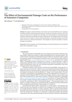 The Effect of Environmental Damage Costs on the Performance of Insurance Companies