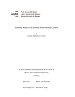 Stability Analysis of Human-Robot Shared Control