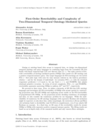 First-Order Rewritability and Complexity of Two-Dimensional Temporal Ontology-Mediated Queries.