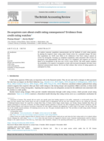 Do acquirers care about credit rating consequences? Evidence from credit rating watches