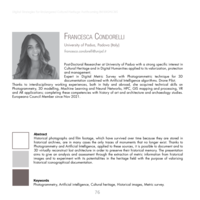 Photogrammetry and Deep Learning to 3D Reconstruct Lost Cultural Heritage